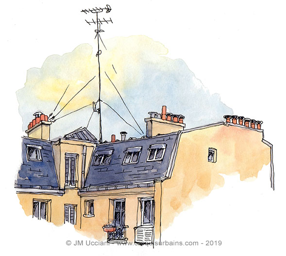 Ciels et toits de Paris