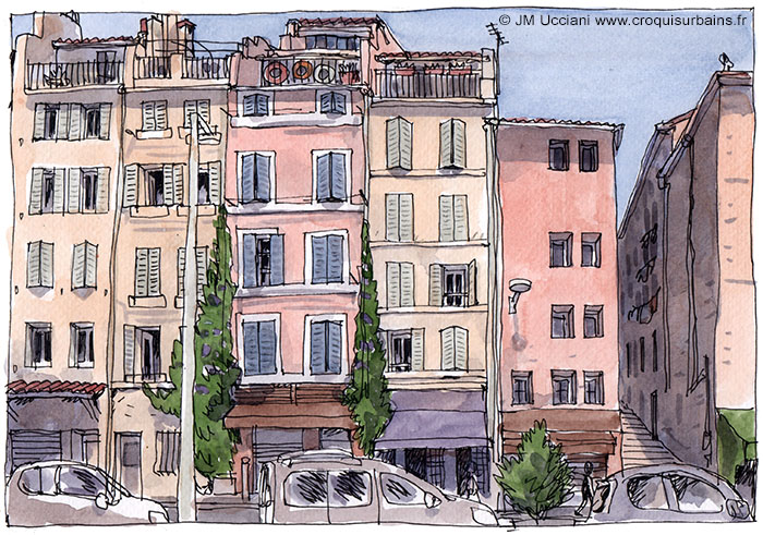Rue Caisserie au Panier à Marseille