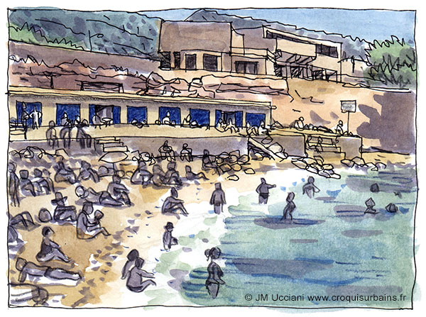 La plage Le Bain des Dames à Marseille