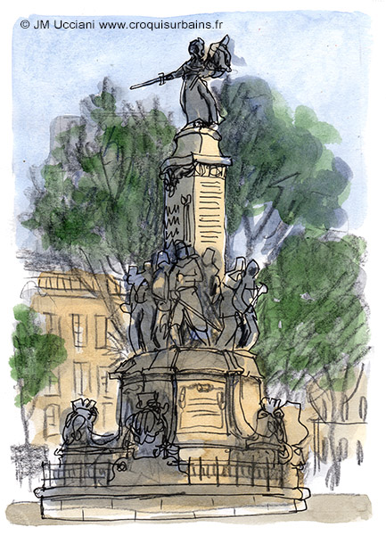 Le monument des Mobiles à Marseille. 