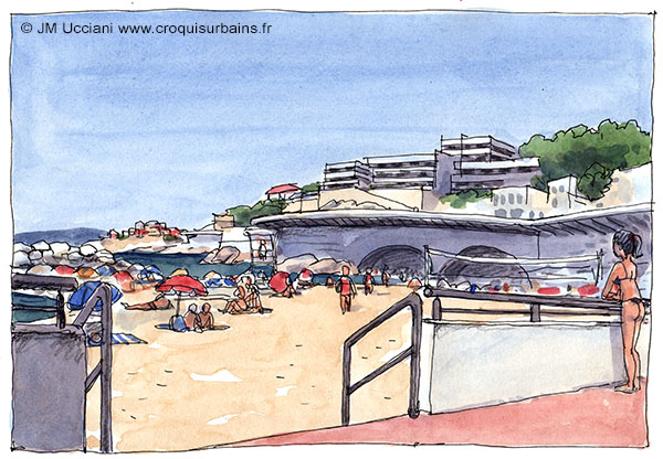 La plage du Prophète à Marseille