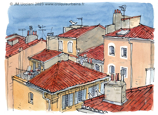Les toits du Panier à Marseille