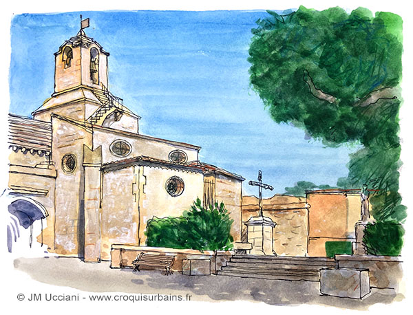 L'église de Saint-Baudile à Noves